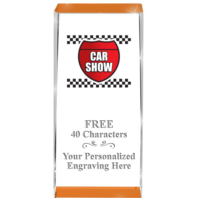 4.5" SPOTLIGHT ORANGE CRYSTAL