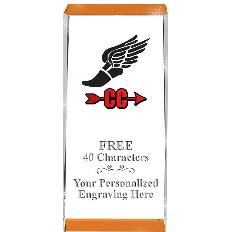 4.5" SPOTLIGHT ORANGE CRYSTAL