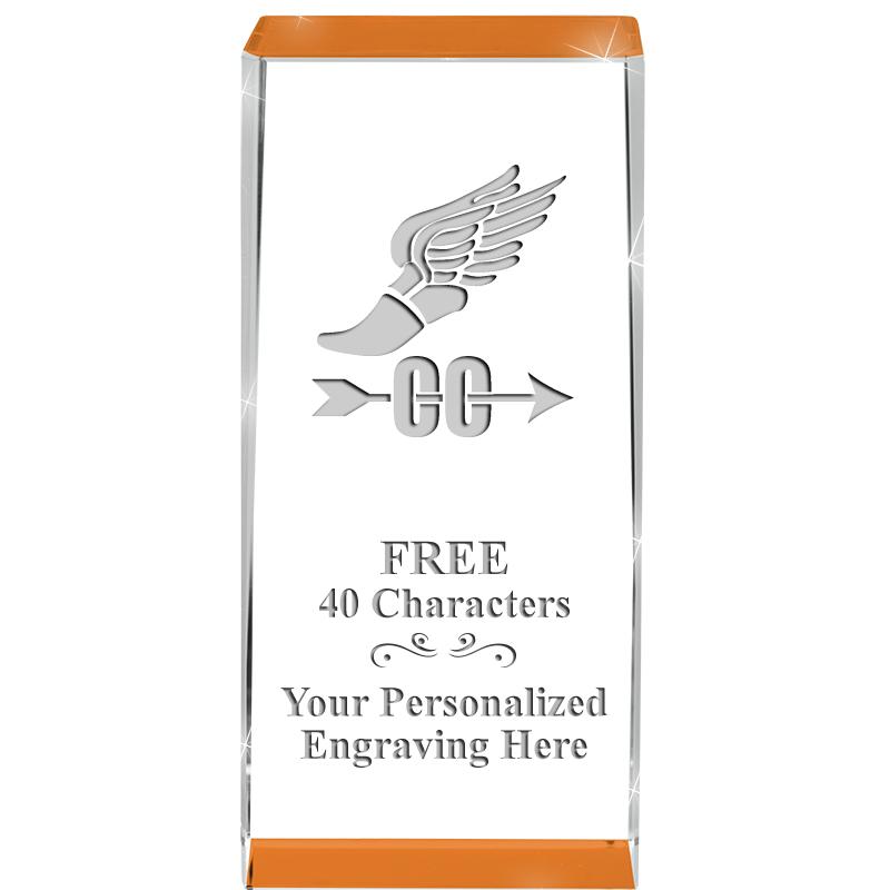 4.5" SPOTLIGHT ORANGE CRYSTAL