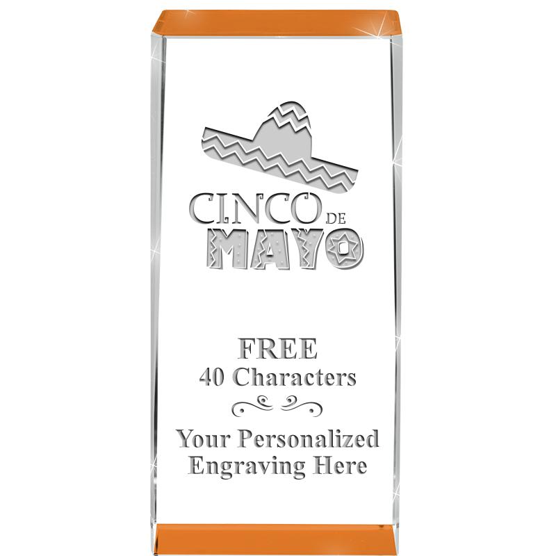 4.5" SPOTLIGHT ORANGE CRYSTAL