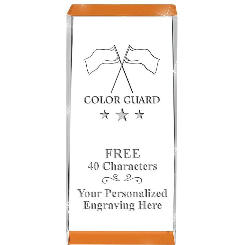 4.5" SPOTLIGHT ORANGE CRYSTAL