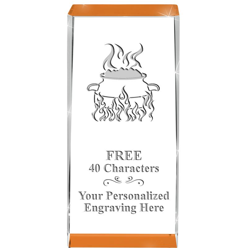 4.5" SPOTLIGHT ORANGE CRYSTAL