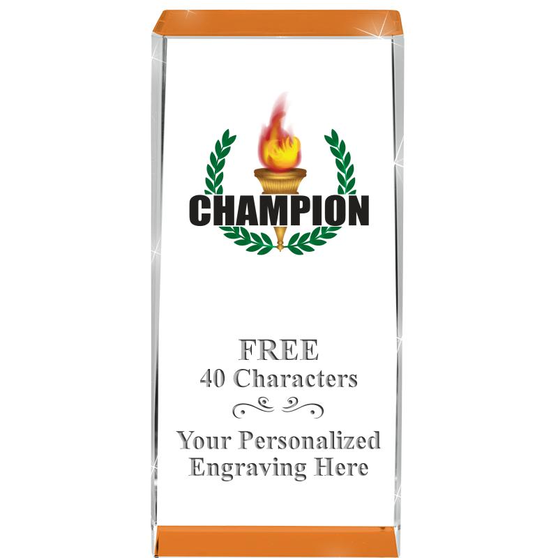 4.5" SPOTLIGHT ORANGE CRYSTAL