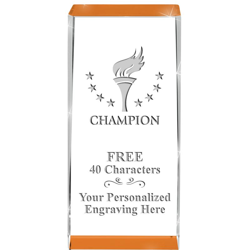 4.5" SPOTLIGHT ORANGE CRYSTAL