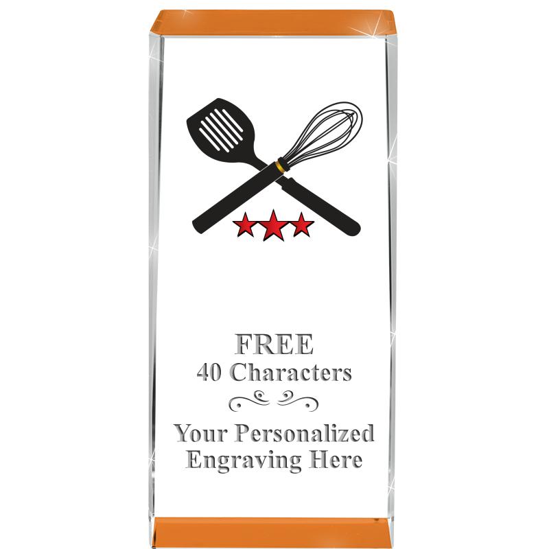 4.5" SPOTLIGHT ORANGE CRYSTAL