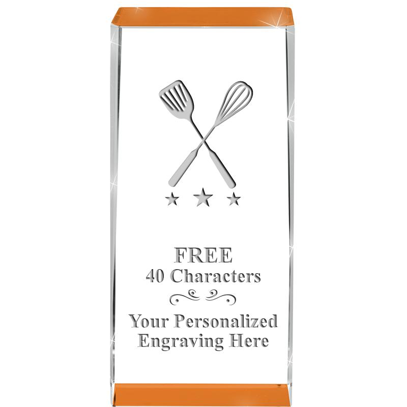 4.5" SPOTLIGHT ORANGE CRYSTAL