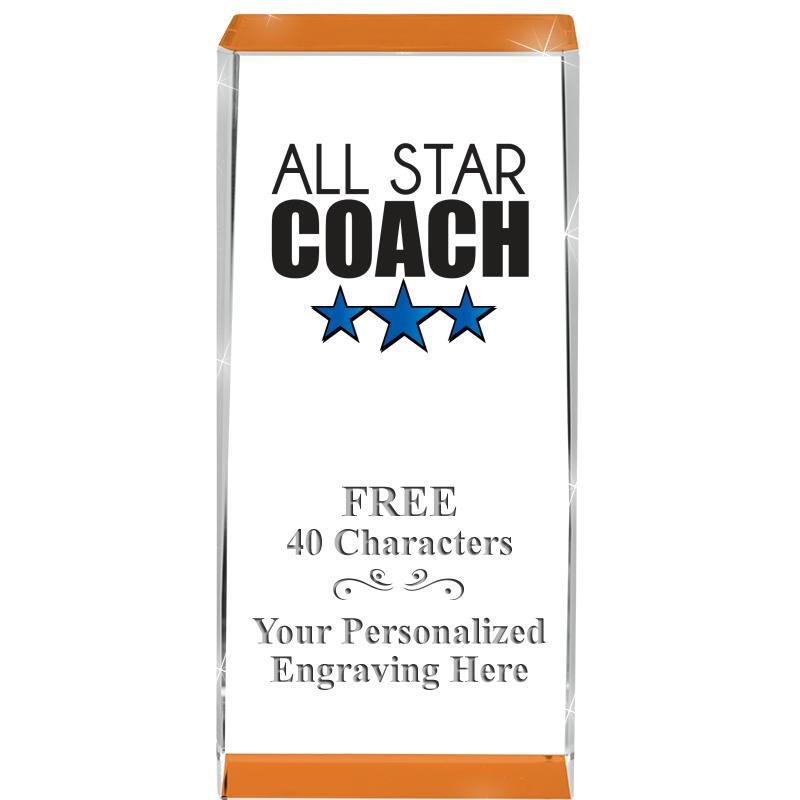 4.5" SPOTLIGHT ORANGE CRYSTAL