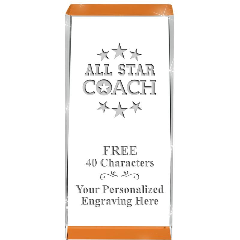 4.5" SPOTLIGHT ORANGE CRYSTAL