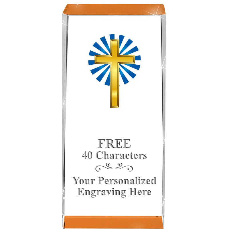 4.5" SPOTLIGHT ORANGE CRYSTAL