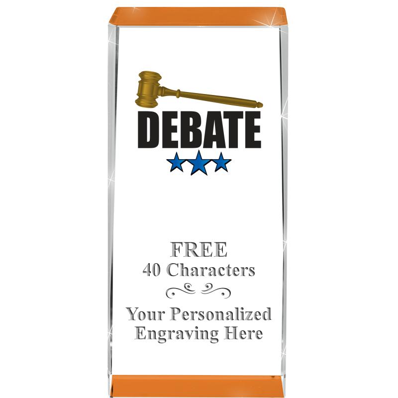 4.5" SPOTLIGHT ORANGE CRYSTAL