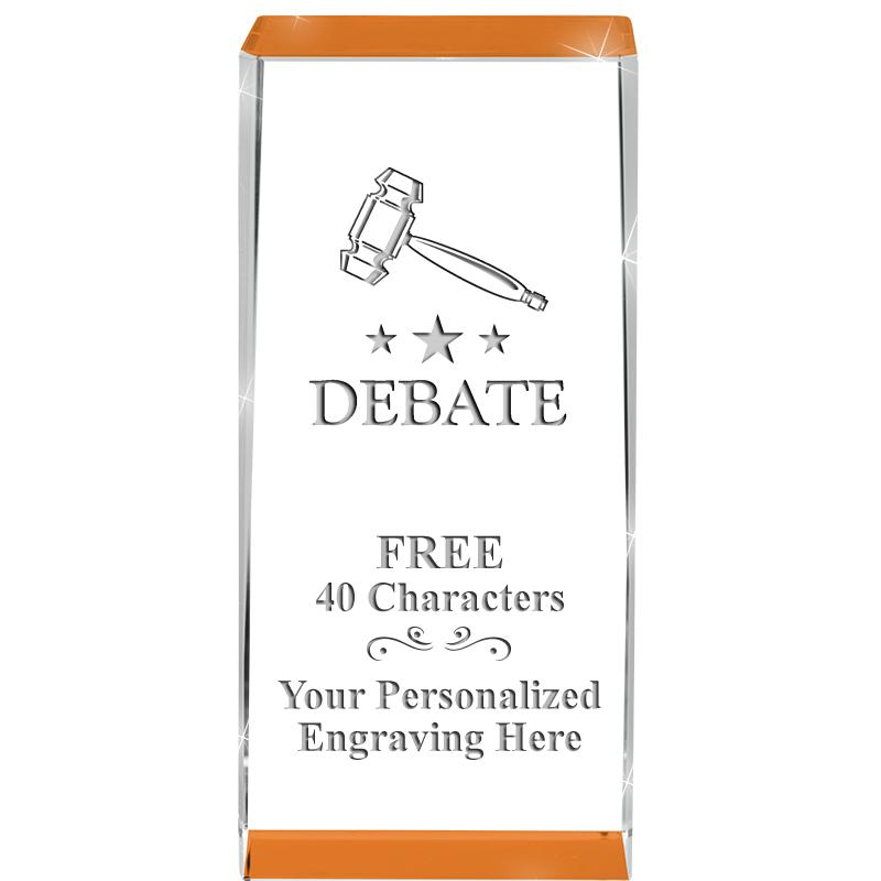 4.5" SPOTLIGHT ORANGE CRYSTAL