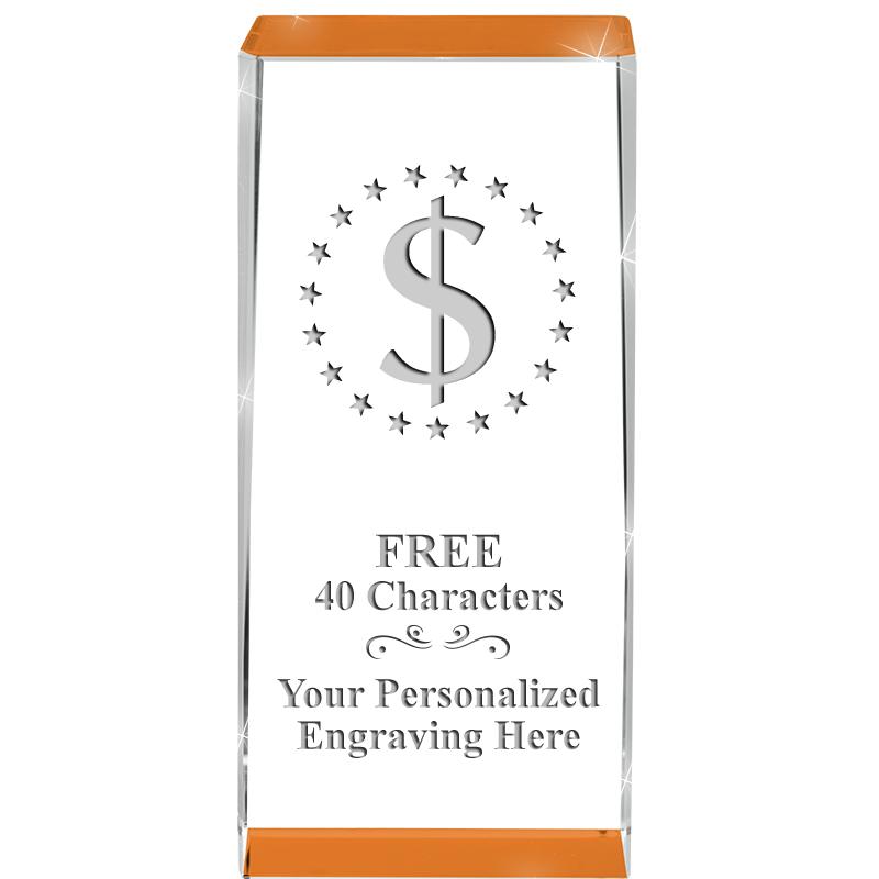 4.5" SPOTLIGHT ORANGE CRYSTAL