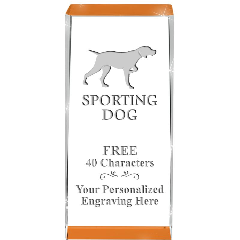 4.5" SPOTLIGHT ORANGE CRYSTAL