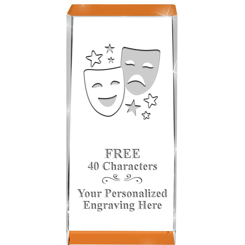 4.5" SPOTLIGHT ORANGE CRYSTAL