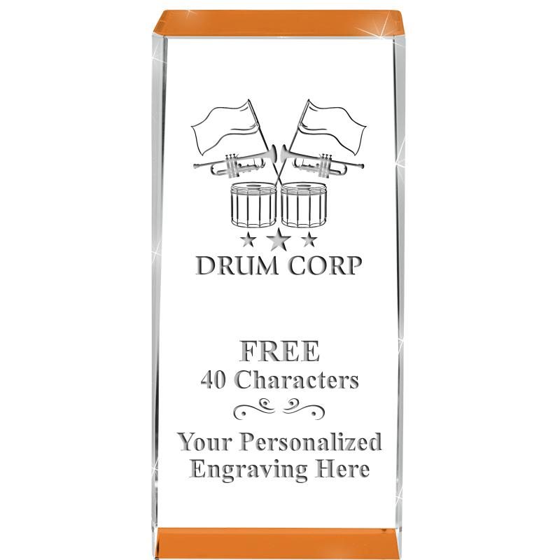 4.5" SPOTLIGHT ORANGE CRYSTAL