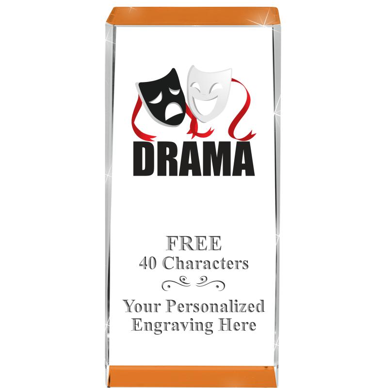 4.5" SPOTLIGHT ORANGE CRYSTAL