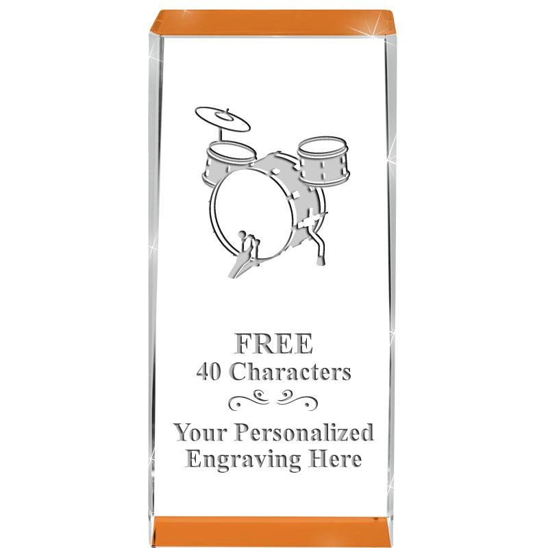 4.5" SPOTLIGHT ORANGE CRYSTAL