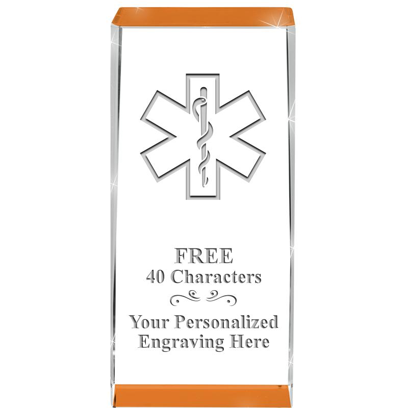 4.5" SPOTLIGHT ORANGE CRYSTAL