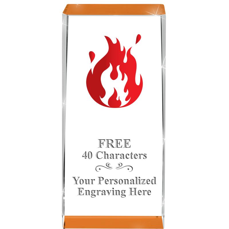 4.5" SPOTLIGHT ORANGE CRYSTAL