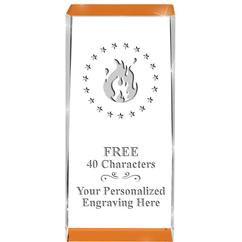 4.5" SPOTLIGHT ORANGE CRYSTAL