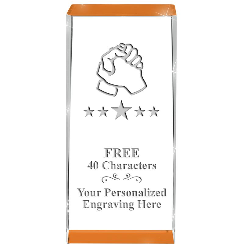 4.5" SPOTLIGHT ORANGE CRYSTAL