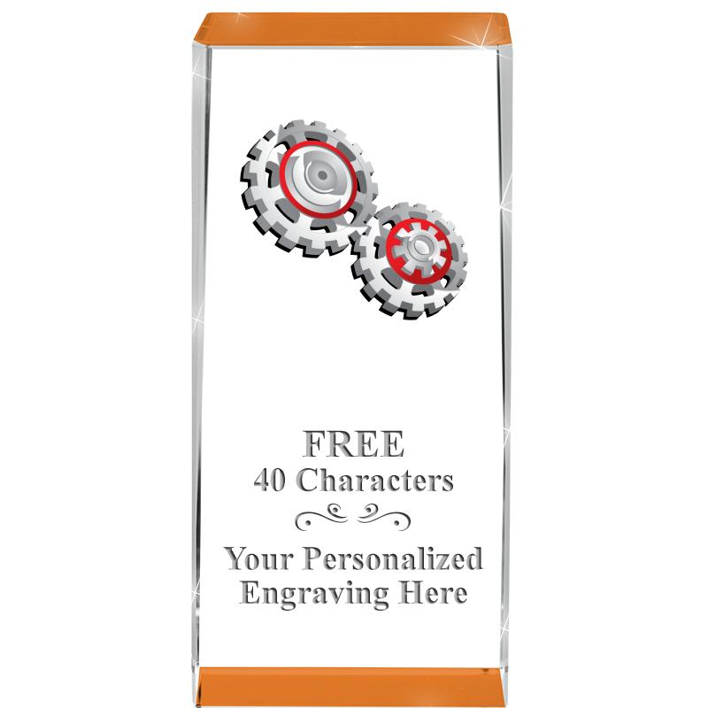 4.5" SPOTLIGHT ORANGE CRYSTAL