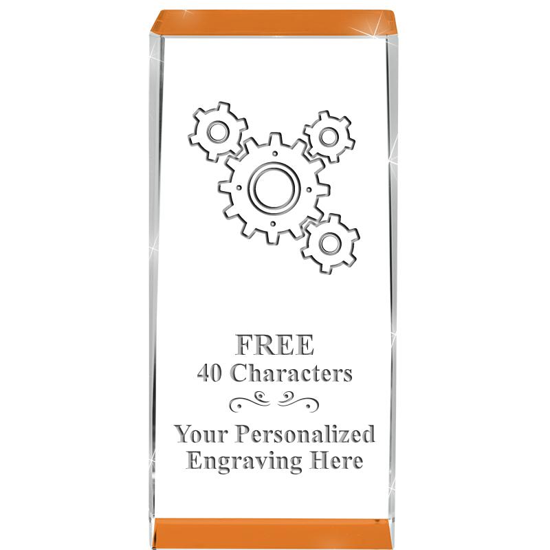 4.5" SPOTLIGHT ORANGE CRYSTAL