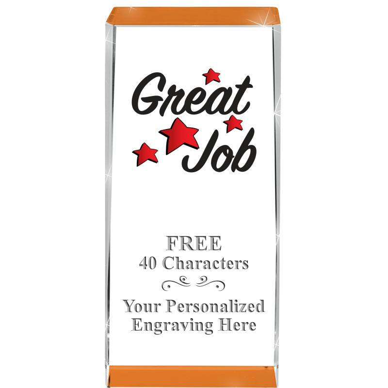 4.5" SPOTLIGHT ORANGE CRYSTAL