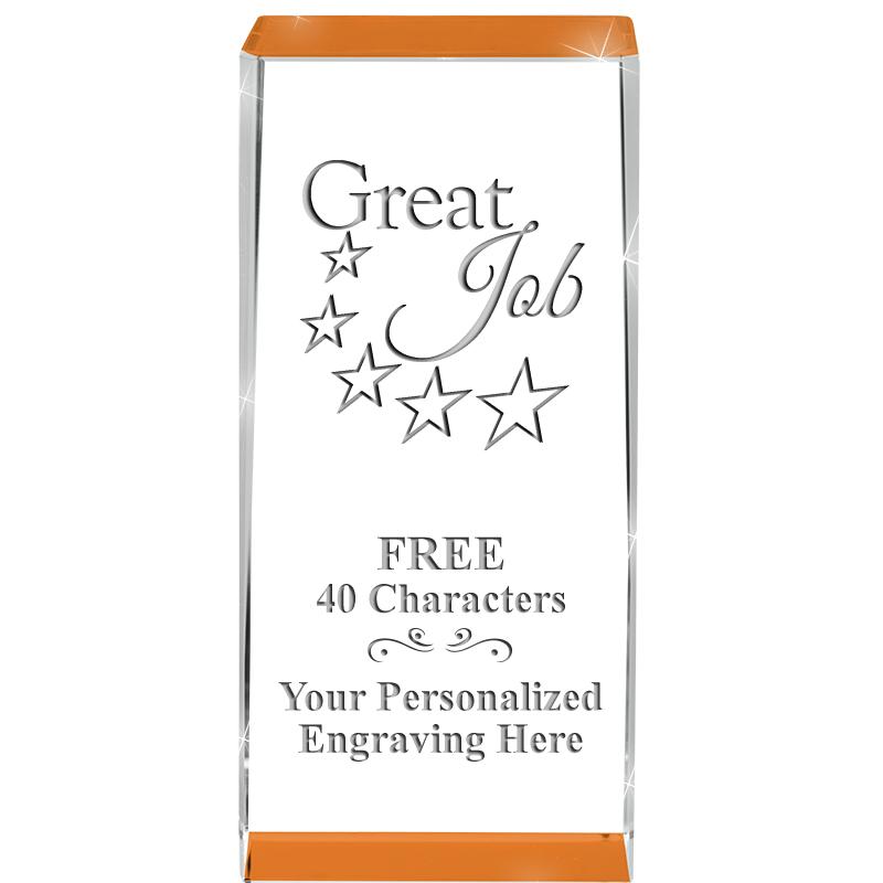 4.5" SPOTLIGHT ORANGE CRYSTAL