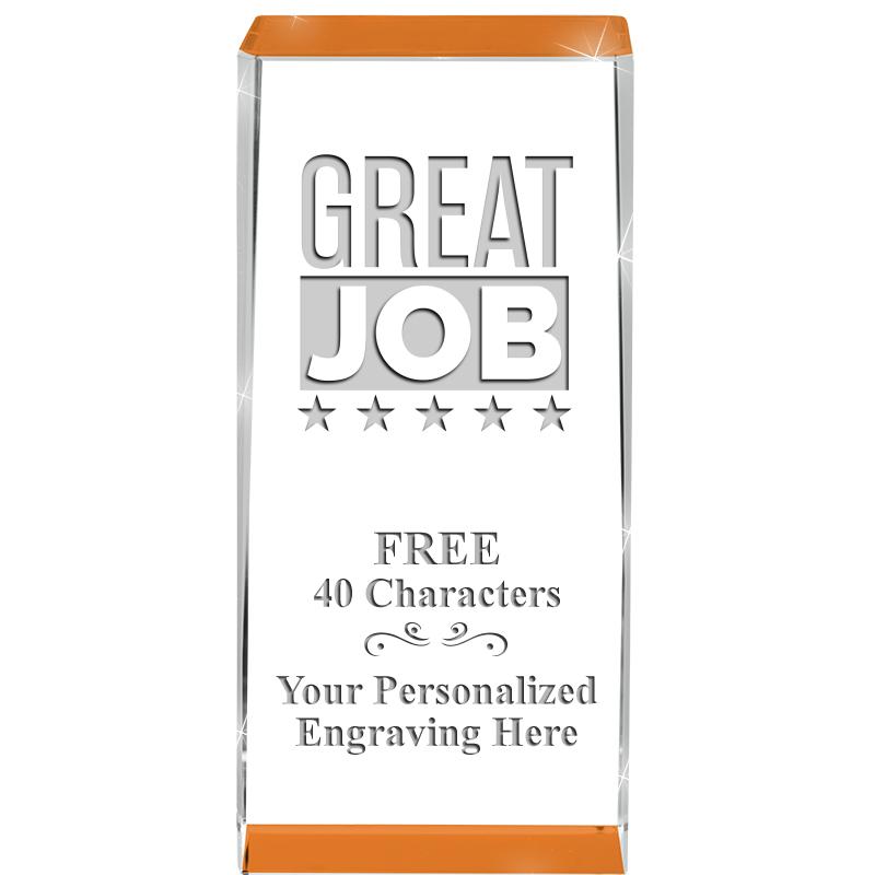 4.5" SPOTLIGHT ORANGE CRYSTAL