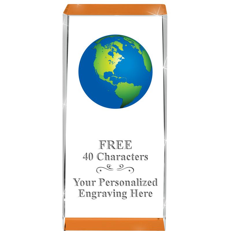 4.5" SPOTLIGHT ORANGE CRYSTAL