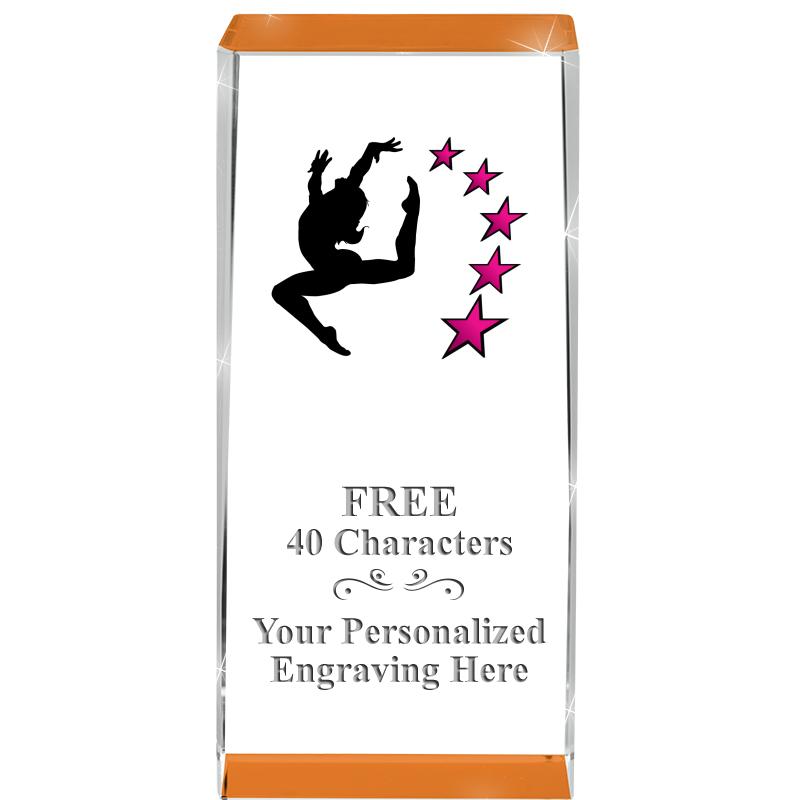 4.5" SPOTLIGHT ORANGE CRYSTAL