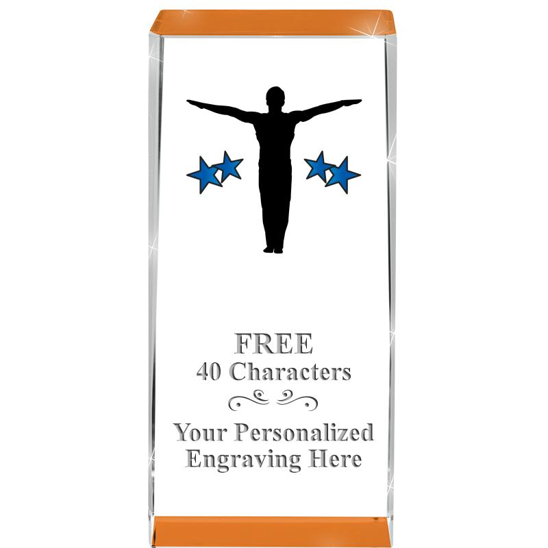 4.5" SPOTLIGHT ORANGE CRYSTAL