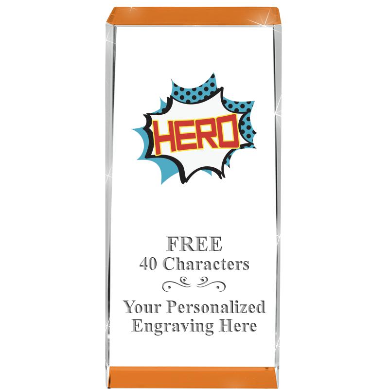 4.5" SPOTLIGHT ORANGE CRYSTAL