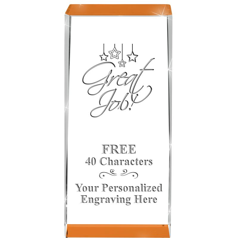 4.5" SPOTLIGHT ORANGE CRYSTAL