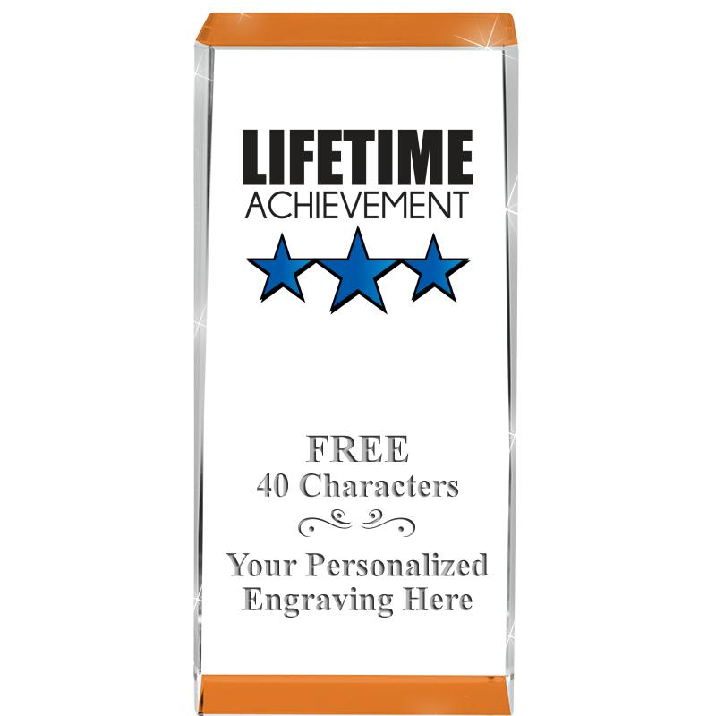 4.5" SPOTLIGHT ORANGE CRYSTAL