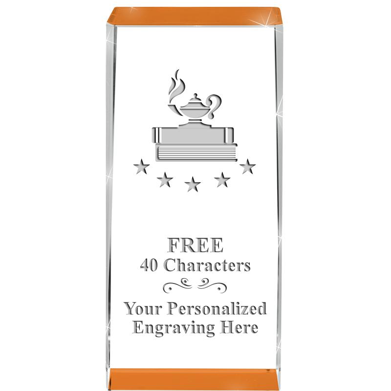 4.5" SPOTLIGHT ORANGE CRYSTAL