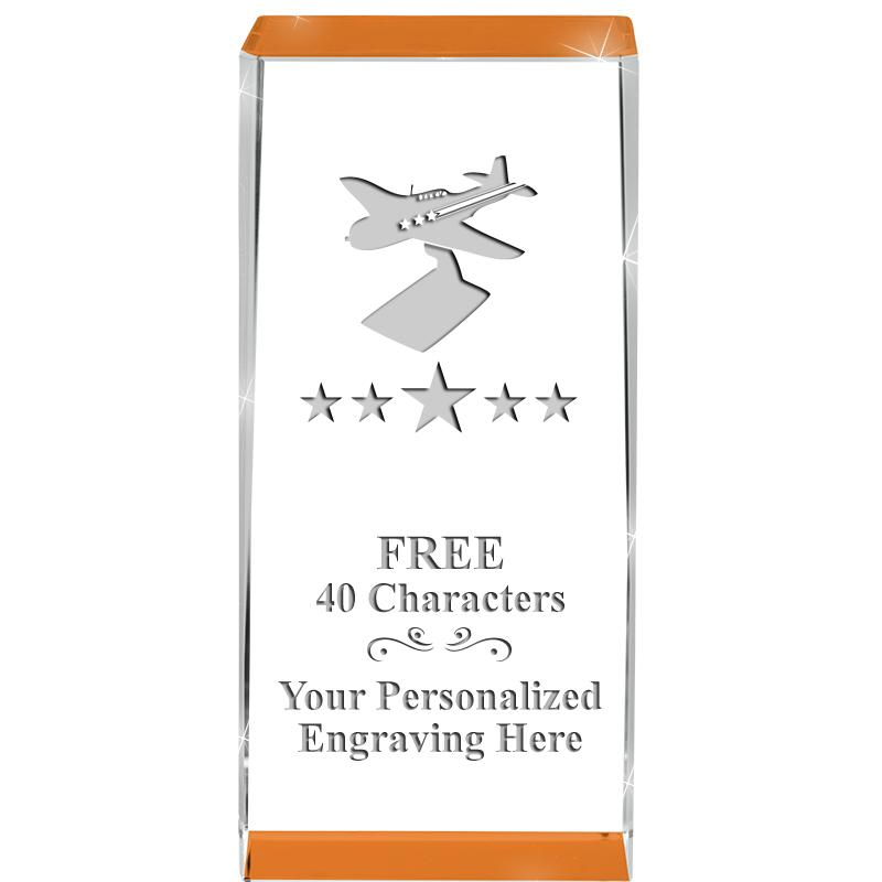 4.5" SPOTLIGHT ORANGE CRYSTAL