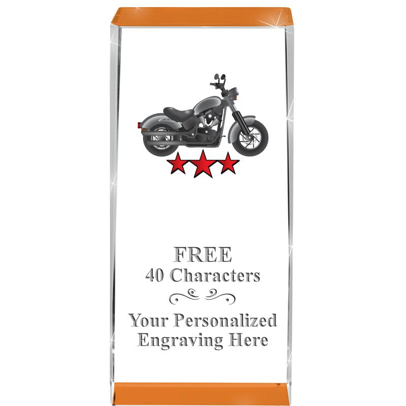 4.5" SPOTLIGHT ORANGE CRYSTAL