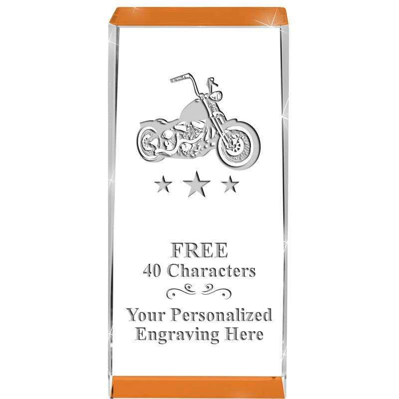 4.5" SPOTLIGHT ORANGE CRYSTAL