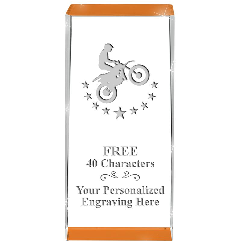 4.5" SPOTLIGHT ORANGE CRYSTAL