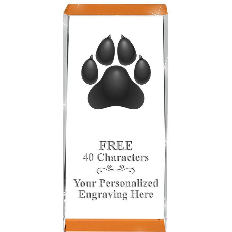 4.5" SPOTLIGHT ORANGE CRYSTAL