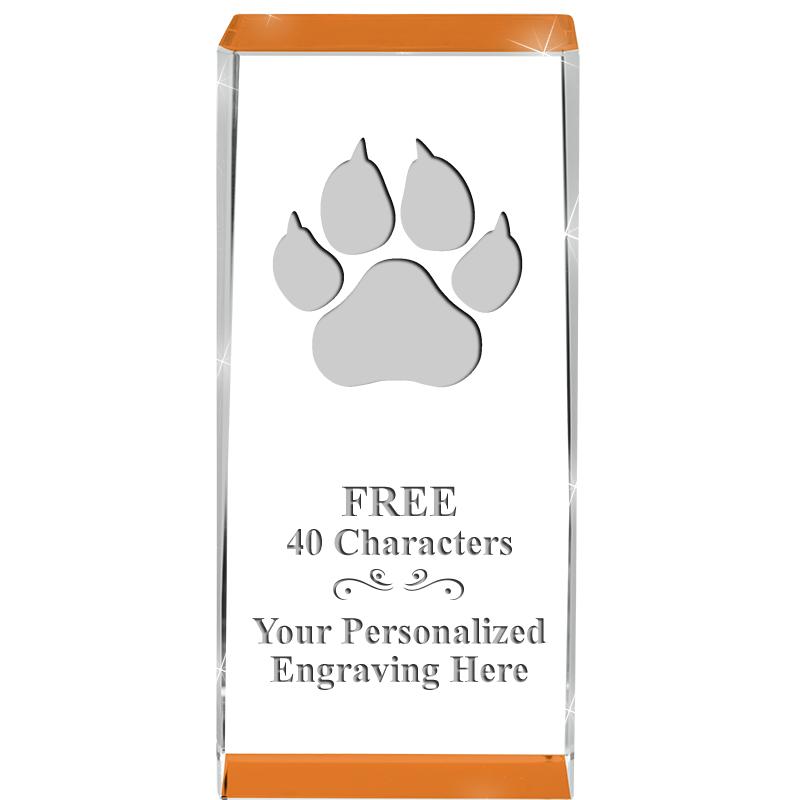 4.5" SPOTLIGHT ORANGE CRYSTAL