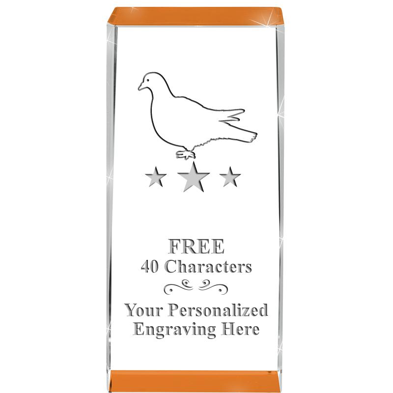 4.5" SPOTLIGHT ORANGE CRYSTAL