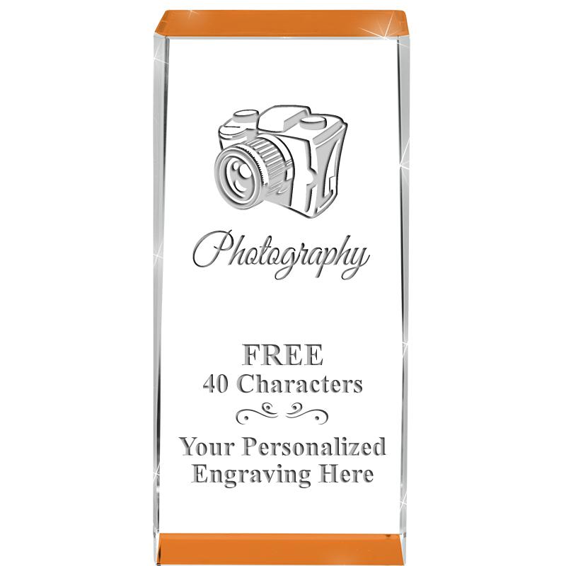 4.5" SPOTLIGHT ORANGE CRYSTAL