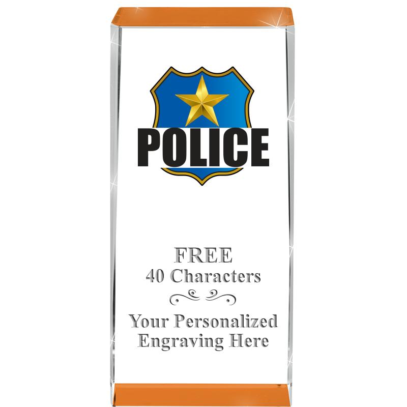 4.5" SPOTLIGHT ORANGE CRYSTAL