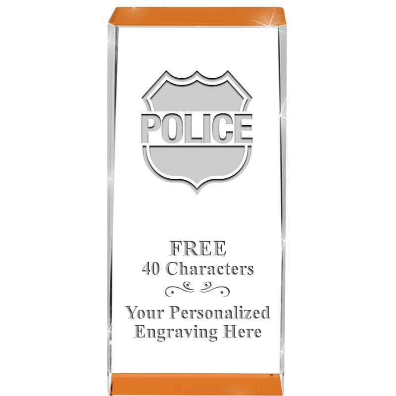 4.5" SPOTLIGHT ORANGE CRYSTAL