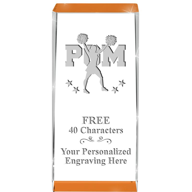 4.5" SPOTLIGHT ORANGE CRYSTAL