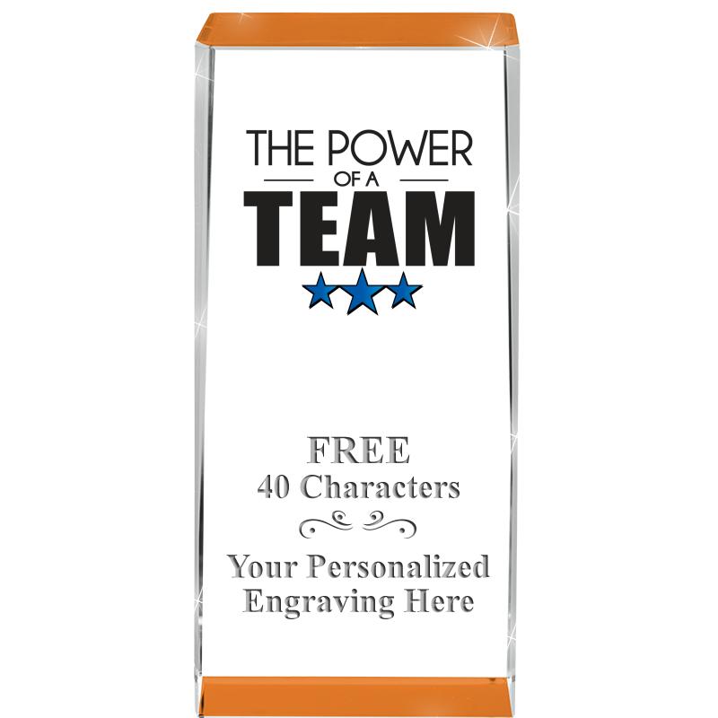 4.5" SPOTLIGHT ORANGE CRYSTAL