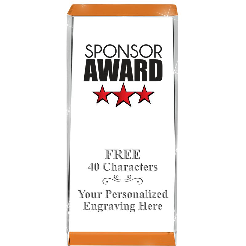 4.5" SPOTLIGHT ORANGE CRYSTAL